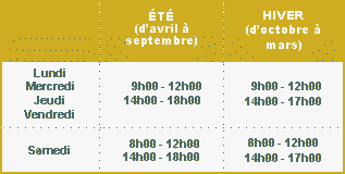 horaires TLC