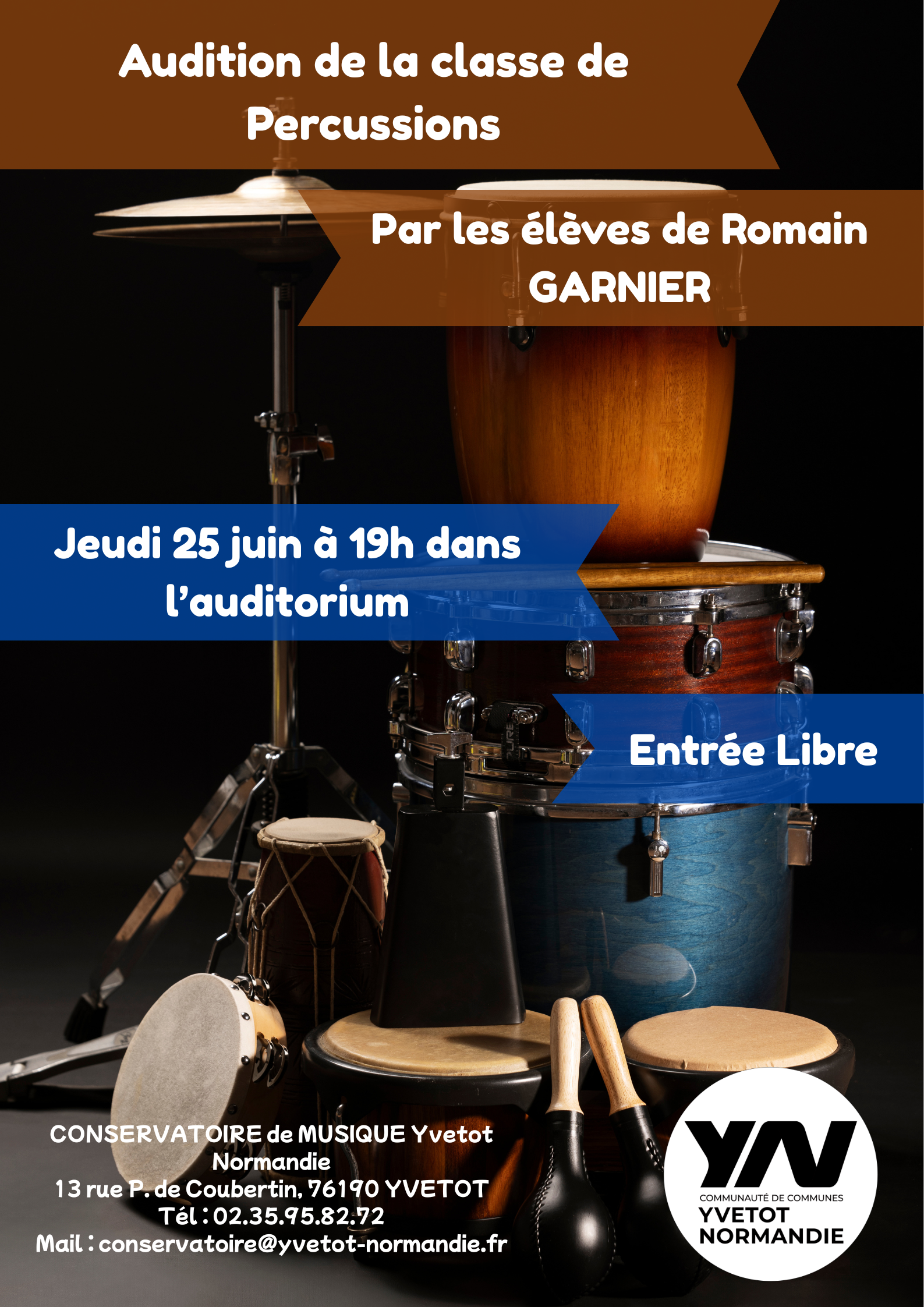 Audition de la classe des Percussions