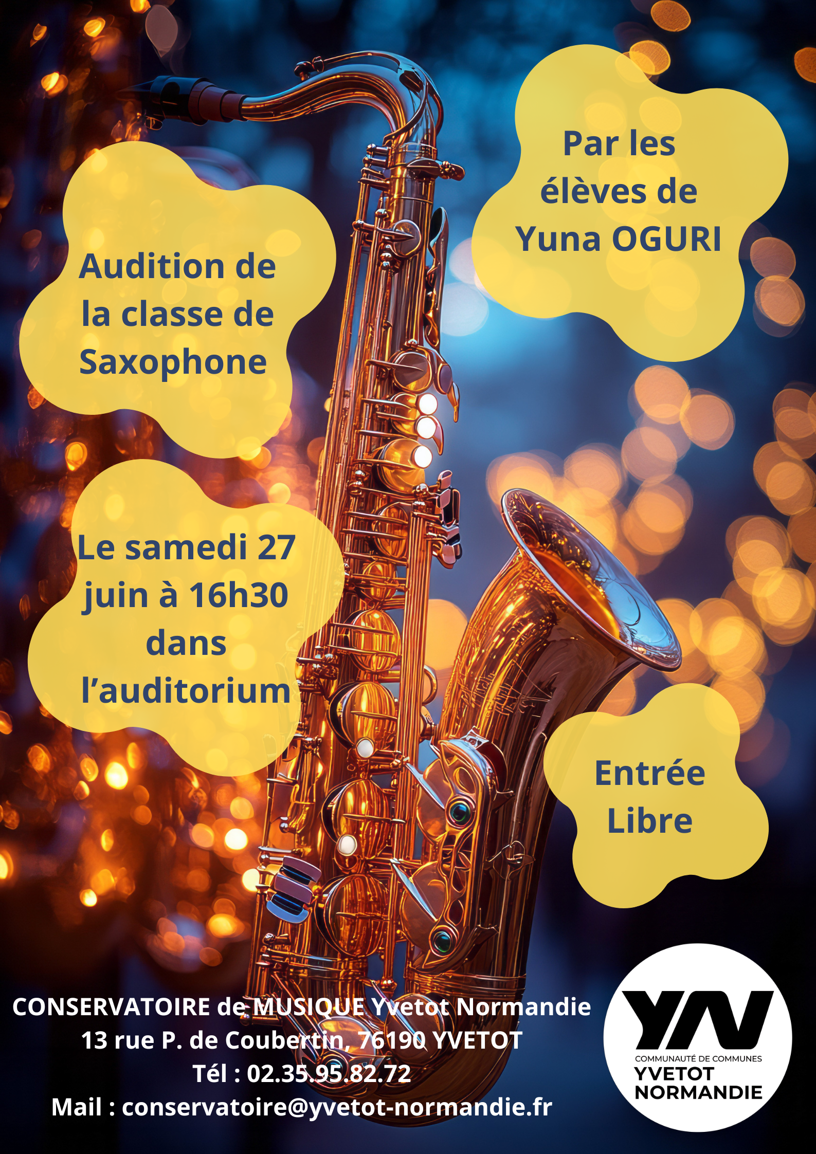 Audition de la Classe de Saxophone