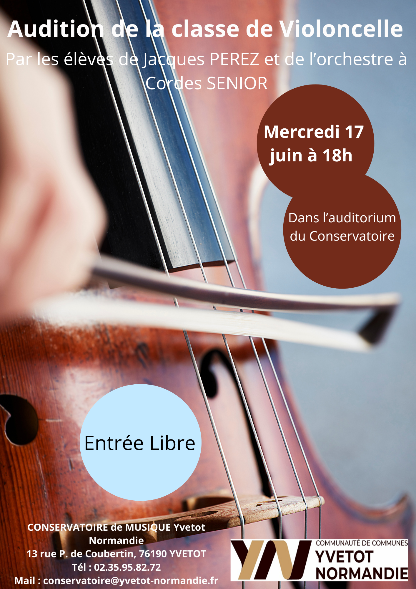 Audition de la classe de Violoncelle